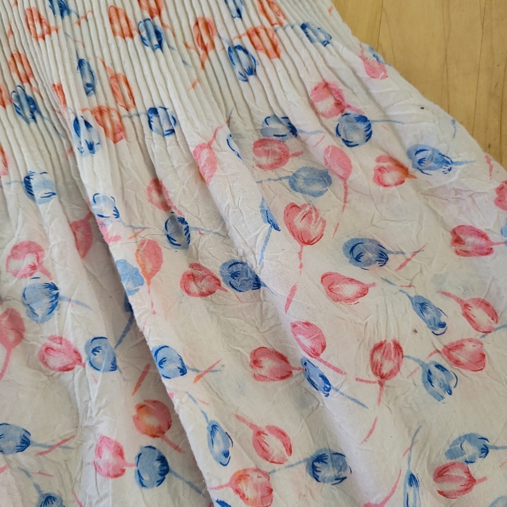 Vintage Floral Plisee Blouse - Picture 7 of 11